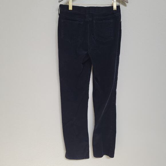St Johns Bay Black Corduroy Pants Straight Leg Women Size 4 Fall Winter Casual - Picture 2 of 10